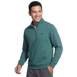 Bluza dresowa sportowa męska Weekend Easy ¼ Zip. Zielone bluzy bez kaptura Skechers, m, bez wzorów, z dresówki, bez kaptura. Za 259.99 zł.