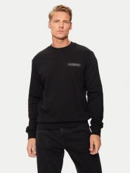 Richmond X Bluza UMA24135FE Czarny Regular Fit. Czarne bluzy RICHMOND X, l, bez wzorów, z bawełny, bez kaptura. Za 339.99 zł.