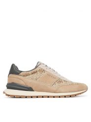 Guess Sneakersy FMFRE2 FAB12 Beżowy. Brązowe buty sportowe casual Guess, z aplikacjami, z materiału, bez zapięcia. Za 584.99 zł.