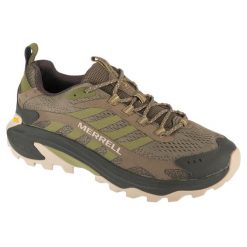 Buty trekkingowe męskie, Moab Speed 2. Zielone trekkingi Merrell, bez wzorów, z gumy, bez zapięcia. Za 499.99 zł.