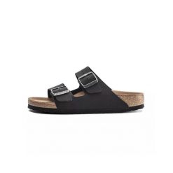 Unisex sandały Birkenstock Arizona Birko-Flor Vegan czarne regular 1019115. Czarne sandały Birkenstock, z gumy, bez zapięcia. Za 329.00 zł.