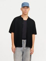 Jack&Jones Koszula Tyler 12272863 Czarny Loose Fit. Czarne koszule Jack&Jones, m, bez wzorów, z bawełny, bez kołnierzyka, bez ramiączek. Za 119.99 zł.
