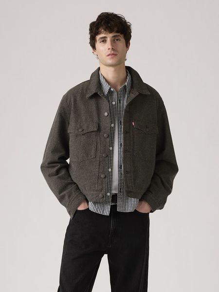 Levi's Kurtka dżinsowa "Embarcadero Station" w kolorze khaki rozmiar: L. Brązowe kurtki Levi's®, l, bez wzorów, bez kaptura. Za 234.97 zł.