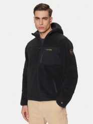 Napapijri Polar Yupik NP0A4GNS Czarny Regular Fit. Czarne bluzy z polaru Napapijri, m, bez wzorów, z polaru, bez kaptura. Za 879.99 zł.