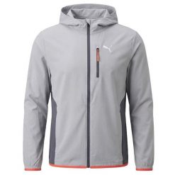 Kurtka z dresu Puma PWRTRAIN. Szare kurtki Puma, s, bez wzorów, z dresówki, bez kaptura. Za 269.95 zł.