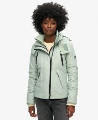 Superdry Kurtka Windbreaker Mountain z Kapturem. Zielone kurtki Superdry, bez wzorów, z poliesteru, z kapturem. Za 432.95 zł.