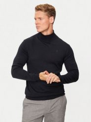 KARL LAGERFELD Golf 655058 544399 Czarny Regular Fit. Czarne golfy KARL LAGERFELD, m, bez wzorów, z wełny, bez kołnierzyka, bez ramiączek. Za 739.99 zł.