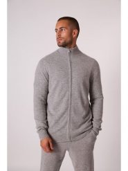 Perfect Cashmere Kaszmirowy kardigan "Cody" w kolorze szarym rozmiar: S. Szare swetry rozpinane Perfect Cashmere, s, bez wzorów, z kaszmiru, bez kołnierzyka, bez ramiączek. Za 434.99 zł.