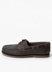 Mokasyny męskie Timberland Classic Boat 2 Eye. Brązowe mokasyny Timberland, bez wzorów, bez obcasa, bez zapięcia. Za 544.99 zł.