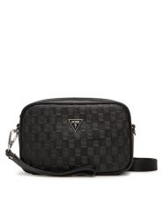 Guess Saszetka PMTODE P5145 Czarny. Czarne torby na ramię Guess, z aplikacjami, ze skóry, bez dodatków. Za 249.99 zł.