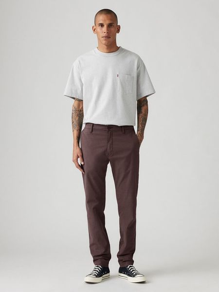 Levi's Spodnie chino - Standard Taper fit -w kolorze brązowym rozmiar: W29/L32. Brązowe eleganckie spodnie Levi's®, l, z bawełny. Za 124.11 zł.