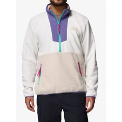 Bluza z zamkiem Columbia Sequoia Grove Half Zip Fleece. Białe bluzy Columbia, bez wzorów, bez kaptura. Za 278.19 zł.