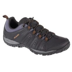 Buty Columbia Woodburn Ii M 1553021010 czarne. Czarne buty turystyczne bez wzorów, z gumy, bez zapięcia. Za 501.90 zł.