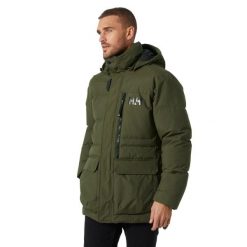 Kurtka puchowa Helly Hansen Tromsoe. Zielone kurtki Helly Hansen, bez wzorów, z puchu, bez kaptura. W wyprzedaży za 1,294.00 zł.
