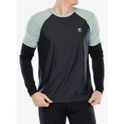 Bluza rowerowa męska Mons Royale Tarn Merino Shift Wind Jersey. Czarne bluzy Mons Royale, m, bez wzorów, z jersey, bez kaptura. Za 312.99 zł.