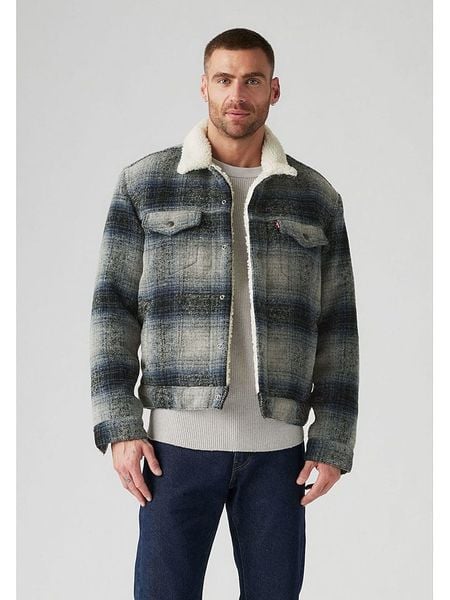 Levi´s Kurtka przejściowa w kolorze szaro-czarno-niebieskim rozmiar: L. Czarne kurtki l, bez wzorów, bez kaptura. Za 249.17 zł.