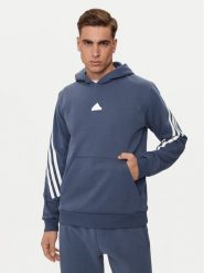 Adidas Bluza Future Icons 3-Stripes IR9224 Niebieski Regular Fit. Niebieskie bluzy Adidas, m, bez wzorów, z bawełny, bez kaptura. Za 199.99 zł.