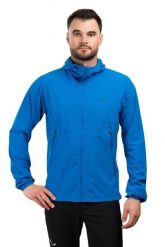 Kurtka softshell męska Borealis Hoody. Niebieskie kurtki RAB, l, bez wzorów, z materiału, z kapturem. Za 539.99 zł.