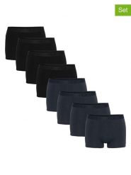 Fila Bokserki (8 par) w kolorze czarnym i granatowym rozmiar: M. Czarne bokserki Fila, m, bez wzorów. Za 173.99 zł.