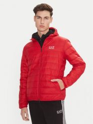 EA7 Emporio Armani Kurtka puchowa 8NPB24 PNGPZ 1461 Czerwony Regular Fit. Czerwone kurtki EA7 Emporio Armani, m, bez wzorów, z puchu, bez kaptura. Za 509.99 zł.