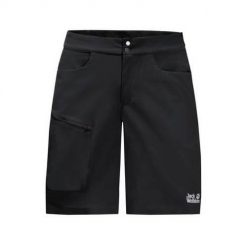 Spodnie trekkingowe męskie Jack Wolfskin 15072316000. Czarne szorty Jack Wolfskin, m, bez wzorów, sportowe. Za 399.00 zł.