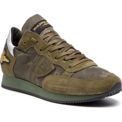 Sneakersy PHILIPPE MODEL - Tropez TRLU CA02 Camouflage Aviation Vert. Buty sportowe casual marki Philippe Model. Za 1,269.00 zł.