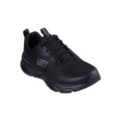 Buty sportowe Sneakersy męskie, Edgeride - Rekze. Czarne buty sportowe casual Skechers, bez wzorów, bez zapięcia. Za 299.99 zł.