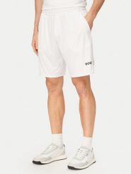 BOSS Szorty sportowe Toc Spin 50551953 Biały Regular Fit. Białe krótkie spodenki sportowe Boss, m, bez wzorów, z syntetyku. Za 599.99 zł.