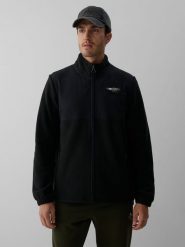4F Polar regular ze stójką męski - czarny XL. Czarne bluzy z polaru 4F, m, bez wzorów, z polaru, bez kaptura. Za 199.99 zł.