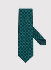 PAKO LORENTE – Zielony wzorzysty krawat męski. Zielone krawaty i muchy Pako Lorente, bez wzorów, z poliesteru. Za 99.99 zł.