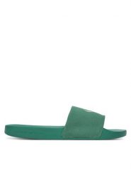 Calvin Klein Jeans Klapki Slide Monologo Cv YM0YM01367 Zielony. Zielone klapki Calvin Klein Jeans, z jeansu. Za 179.99 zł.