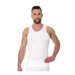Podkoszulek męski bawełniany Brubeck COMFORT COTTON. Białe podkoszulki Brubeck, m, bez wzorów, z bawełny, bez ramiączek. Za 54.99 zł.