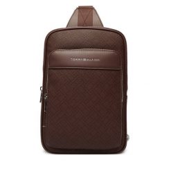 Saszetka Tommy Hilfiger. Brązowe saszetki i nerki Tommy Hilfiger, bez wzorów. Za 489.99 zł.