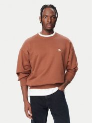 Adidas Bluza Trefoil Essentials LL1047 Brązowy ciemny Regular Fit. Brązowe bluzy Adidas, l, bez wzorów, z bawełny, bez kaptura. Za 279.99 zł.