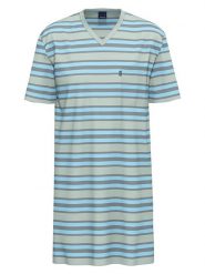 Ammann Koszula nocna w kolorze miętowo-błękitnym rozmiar: 48. Niebieskie koszule Ammann, bez wzorów, z bawełny, bez kołnierzyka, bez ramiączek. Za 100.99 zł.