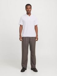 Jack & Jones Koszulka polo "Austin" w kolorze białym rozmiar: M. Białe koszulki polo Jack & Jones, m, bez wzorów, bez kołnierzyka, bez ramiączek. Za 69.99 zł.