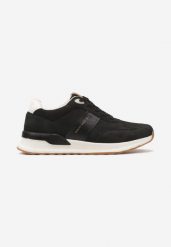 Czarne Buty Sportowe Sneakersy z Ozdobnym Napisem Zaliadne. Czarne buty sportowe casual Born2be, bez wzorów, bez zapięcia. Za 119.99 zł.