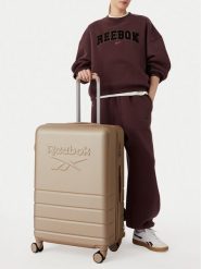 Reebok Walizka duża CEOWB-RBK-WAL-011-CCC-L Beżowy. Brązowe walizki Reebok, bez wzorów, z tworzywa sztucznego, duże. Za 299.99 zł.