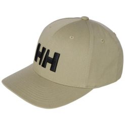 Czapka z daszkiem Helly Hansen Brand. Brązowe czapki z daszkiem Helly Hansen, bez wzorów. Za 256.00 zł.