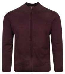 Bluza Zapinana na Zamek, Bordowa bez Kaptura, Męska -EXPOMEN. Czerwone bluzy Expomen, m, bez wzorów, z bawełny, bez kaptura. Za 199.00 zł.