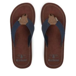 Japonki Barbour. Niebieskie japonki Barbour, bez wzorów. Za 159.99 zł.