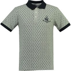 Koszulka polo "Karembeu" w kolorze szarym. Koszulki polo marki Geographical Norway Men, z haftami, z bawełny, polo, z krótkim rękawem. W wyprzedaży za 86.95 zł.