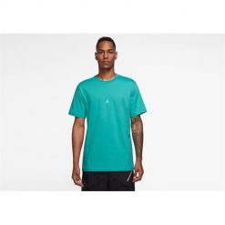 Koszulka sportowa męska Nike Air Jordan Essentials Flight 23. Niebieskie t-shirty sportowe Nike, bez wzorów, z bawełny, bez ramiączek. Za 244.00 zł.