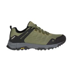 Buty trailowe Hadjer 1 low stx. Zielone buty turystyczne Bergson, bez wzorów, bez zapięcia, do biegania. Za 383.00 zł.