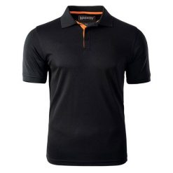 Koszulka męska Magnum Polo - czarna, Rozmiar XXXL. Czarne koszulki polo MAGNUM, m, bez wzorów, z poliesteru, bez kołnierzyka, bez ramiączek. W wyprzedaży za 49.99 zł.