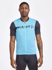 Craft Koszulka kolarska "Core Endur" w kolorze błękitnym rozmiar: XL. Niebieskie t-shirty sportowe Craft, bez wzorów, z materiału, bez ramiączek, rowerowe. Za 114.17 zł.