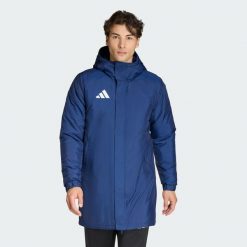 Kurtka Entrada26 Stadium. Niebieskie kurtki Adidas, bez wzorów, z poliesteru, bez kaptura. Za 282.99 zł.