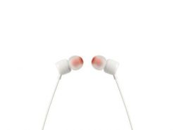 Słuchawki dokanałowe JBL T110 Białe. Białe słuchawki dokanałowe JBL. Za 42.99 zł.