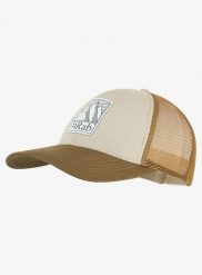 Czapka z daszkiem Rab Dihedral Badge Cap - pebble/oak. Brązowe czapki z daszkiem RAB, bez wzorów, z bawełny. Za 159.99 zł.