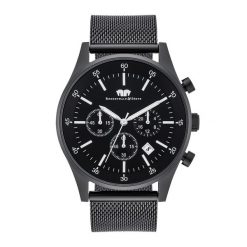 Rhodenwald & Söhne Chronograf Goodwill Czarny Stal nierdzewna Czarny Zegarki męskie 1 ct Męskie. Czarne, analogowe zegarki Rhodenwald & Söhne, z mosiądzu. Za 2,249.99 zł.